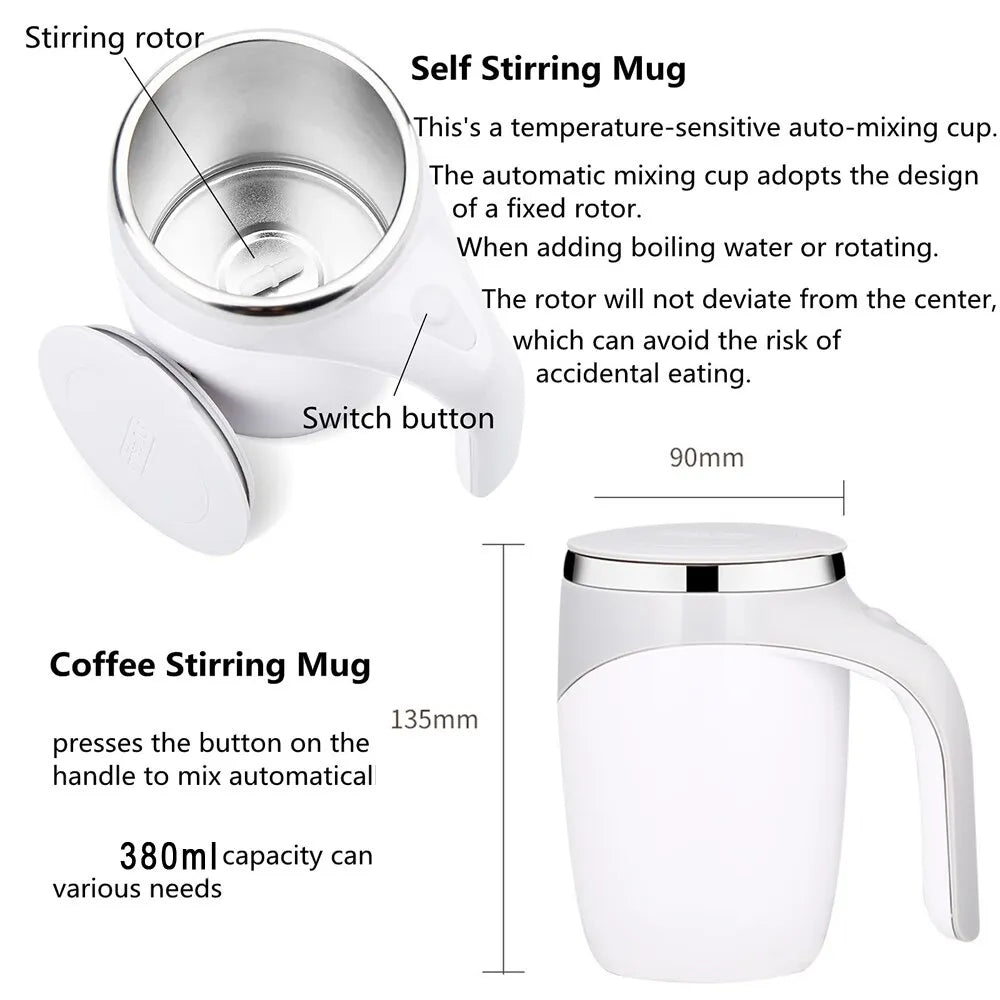 Rechargeable Self Stirring Mug